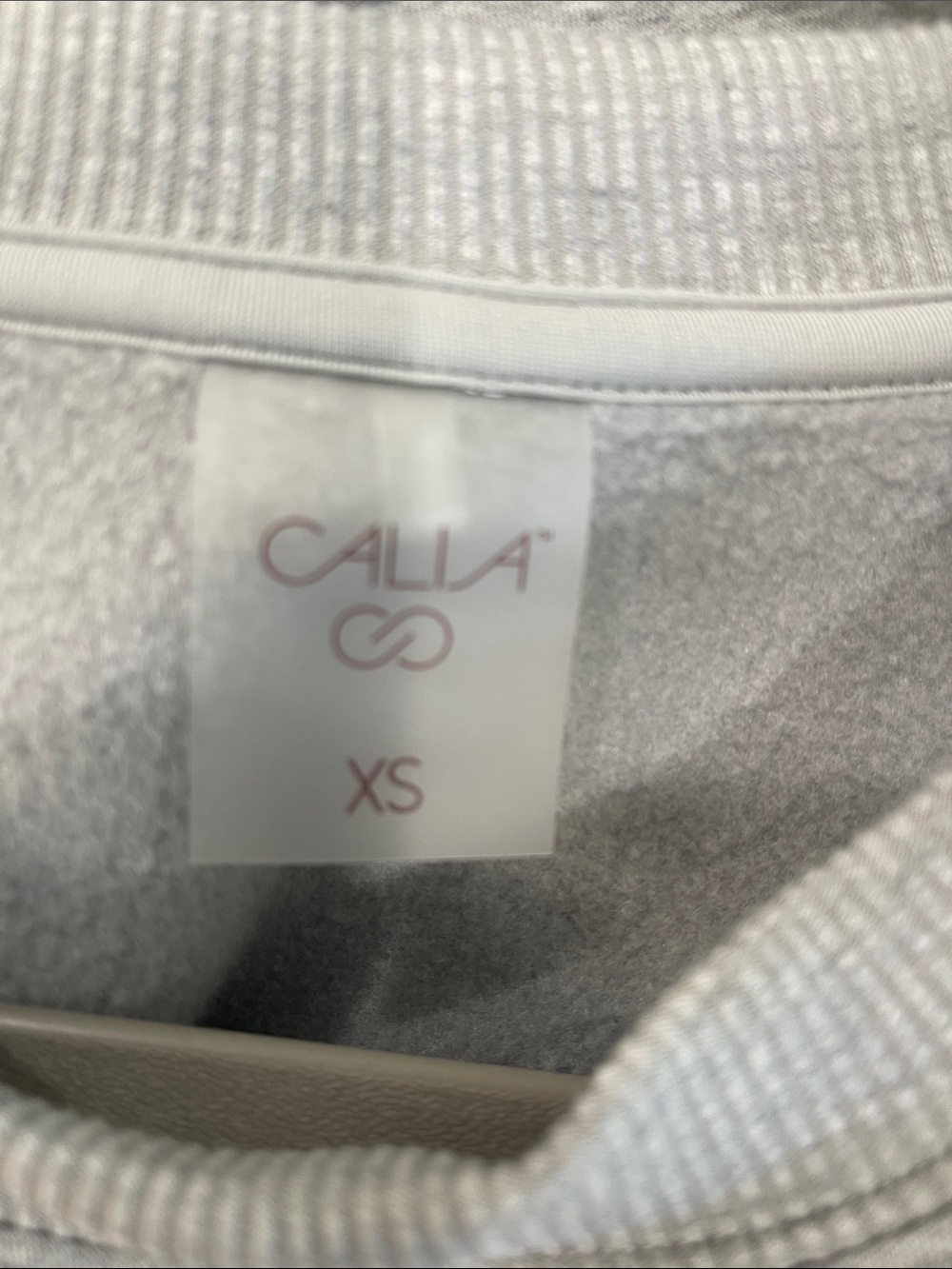 CALIA by Carrie Underwood Light Heather Gray Crewneck Pullover - Picture 2 of 2